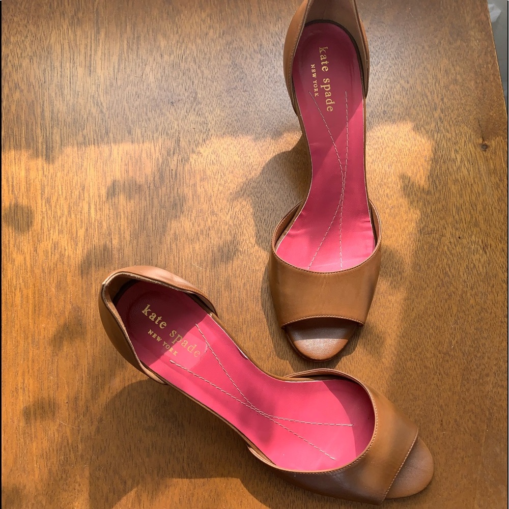 Kate Spade nude heels size 7. Rare, pristine EUC